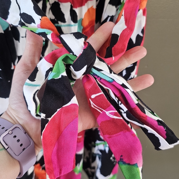 Snap Multi Color Floral Adjustable Strap Sundress Size Juniors 13 - Picture 9 of 16